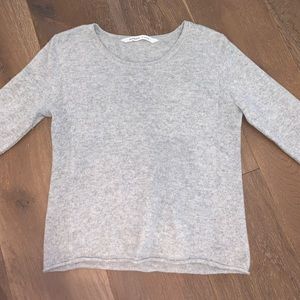 Athleta Cropped Cashmere Long Sleeve Sweater
